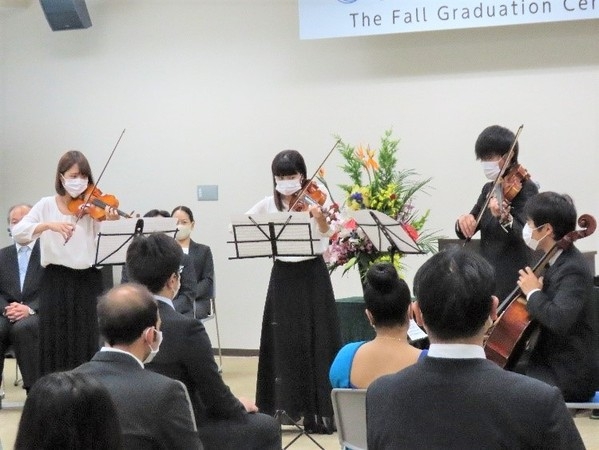 ▲ 静岡大学管弦楽団による演奏 (浜松キャンパス)