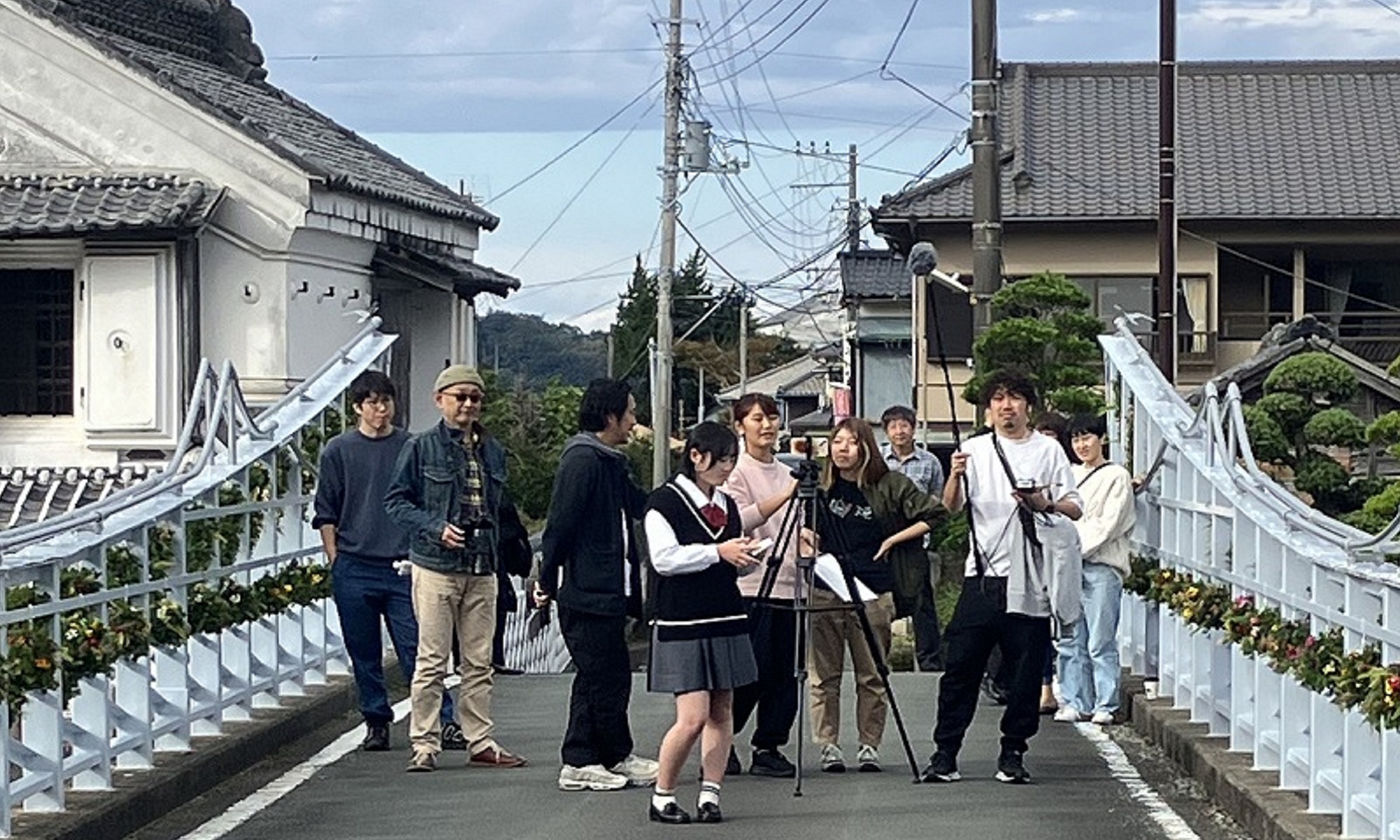 松崎町を舞台に本学学生が監督・脚本を務める映画を製作中